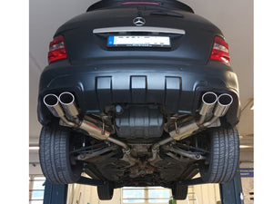 Mercedes W164 ML X164 GL Sport Exhaust Rear Silencers with Quad Oval Tailpipes