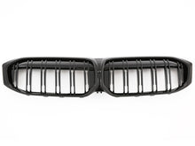 Carica l&#39;immagine nel visualizzatore di Gallery, BMW 3 Series G20 G21 Twin Bar M Style Grill Grilles Gloss Black LCI from July 2022