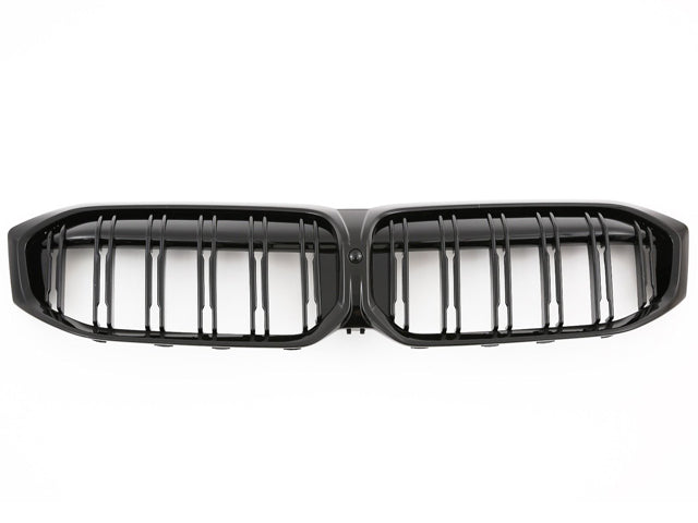 BMW 3 Series G20 G21 Twin Bar M Style Grill Grilles Gloss Black LCI from July 2022