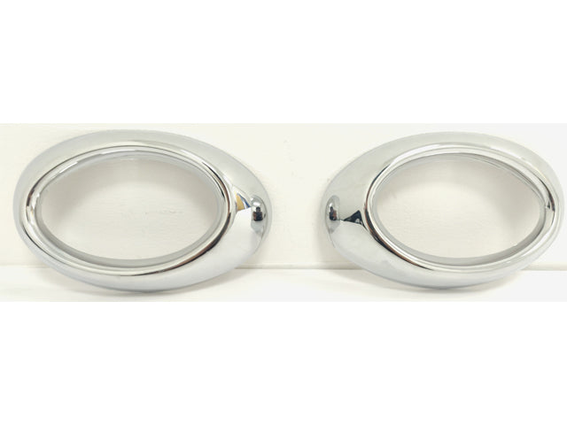 W164 ML Oval Chrome fog light frames Models UNTIL AUGUST 2008