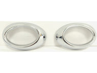 W164 ML Oval Chrome fog light frames Models UNTIL AUGUST 2008