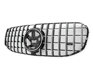 Mercedes GLS X167 Panamericana GT GTS Grille Black with Chrome Bars From 2019