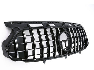 Mercedes GLA H247 Panamericana GT GTS Grille Chrome and Black Style Progressive Line only