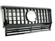 Load image into Gallery viewer, Mercedes G Wagen W463 AMG Panamericana GT GTS Style bonnet grille Gloss Black