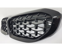 Afbeelding in Gallery-weergave laden, BMW 3 Series G20 G21 Kidney Grill Grilles Gloss Black Diamond Style 2019-2022