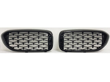 Load image into Gallery viewer, BMW 5 Series G30 G31 F90 Kidney Grill Grilles Gloss Black Diamond