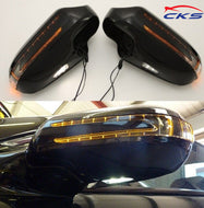 Mercedes R171 SLK Arrow Style LED Mirror covers Obsidian Black 197U