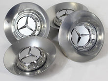 Carica l&#39;immagine nel visualizzatore di Gallery, Mercedes Alloy Wheel Centre Caps in Silver ONLY FOR AMG FORGED ALLOY WHEELS