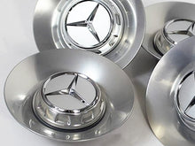 Carica l&#39;immagine nel visualizzatore di Gallery, Mercedes Alloy Wheel Centre Caps in Silver ONLY FOR AMG FORGED ALLOY WHEELS