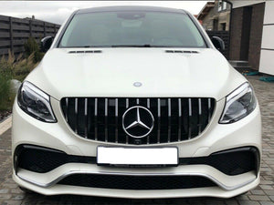 mercedes gle63 gt panamericana grill chrome w166 c292 suv coupe