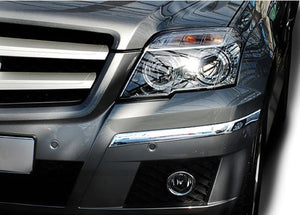 X204 GLK Chrome Front Bumper Trims