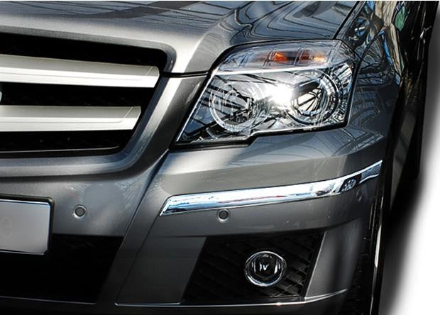 X204 GLK Chrome Front Bumper Trims