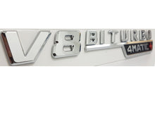 Indlæs billede til gallerivisning V8 Biturbo 4Matic+ badge in Chrome Set