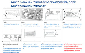 W463 G Wagen Wagon LED Tail Lamps Set with Sweeping Indicators